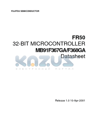 MB91F367GA datasheet - 32-BIT MICROCONTROLLER