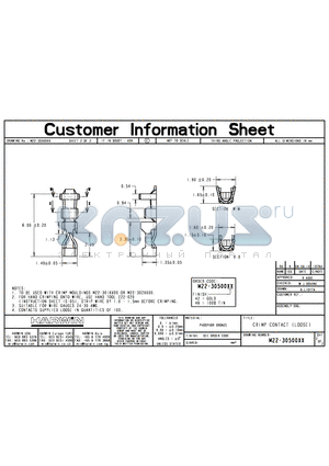 M22-3050046 datasheet - CRIMP CONTACT (LOOSE)