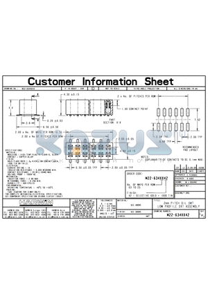 M22-6342542 datasheet - 2.00 mm PITCH DIL SMT LOW PROFILE SKT ASSEMBLY