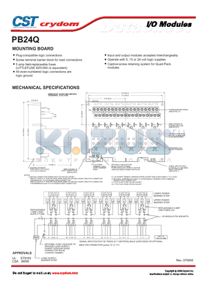 PB24Q datasheet - MOUNTING BOARD