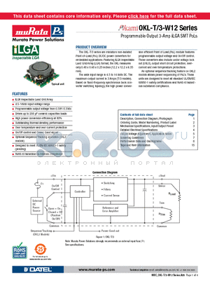 OKL2-T/3-W12N-C datasheet - Programmable Output 3-Amp iLGA SMT PoLs