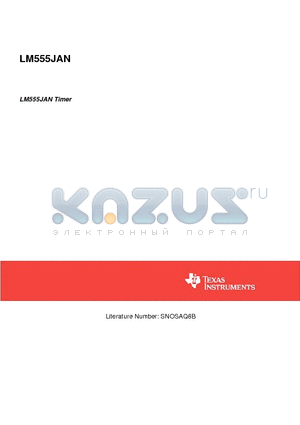 LM555JAN datasheet - Timer