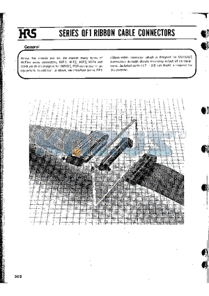 QF1-50BR1 datasheet - QF1 RIBBON CABLE CONNECTORS