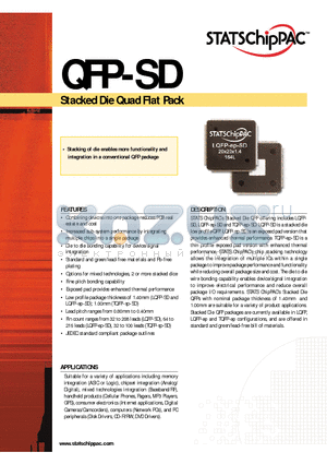 QFP-SD datasheet - Stacked Die Quad Flat Pack