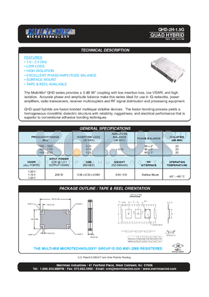 QHD-2H-1.5G datasheet - QUAD HYBRID