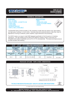 QHD-2Z-3.5G datasheet - QUAD HYBRID