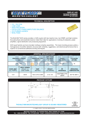 QHD-3C-10G datasheet - QUAD HYBRID