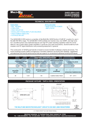 QHDZ-2BH-0.33G datasheet - QUAD HYBRID