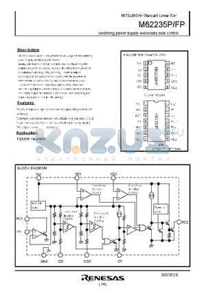 M62235FP datasheet - Standard Linear ICs Switching power supply secondary side control