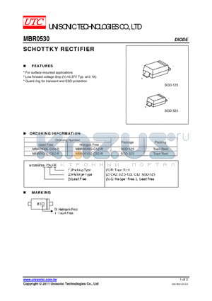 MBR0530L-CB2-R datasheet - SCHOTTKY RECTIFIER