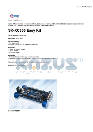 KIT_XC866_EK datasheet - SK-XC866 Easy Kit