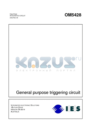 OM5428T datasheet - General purpose triggering circuit