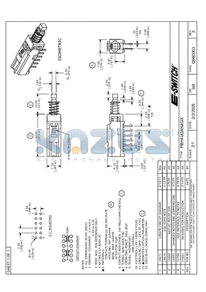 PBH4UOANAGX datasheet - E-SWITCH PBH4UOANAGX