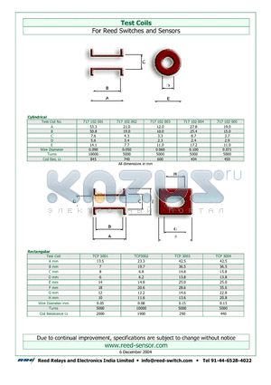 NDC-M datasheet - Standard Magnets