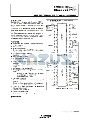 M66330FP datasheet - BAND COMPRESSION AND EXPANSION CONTROLLER