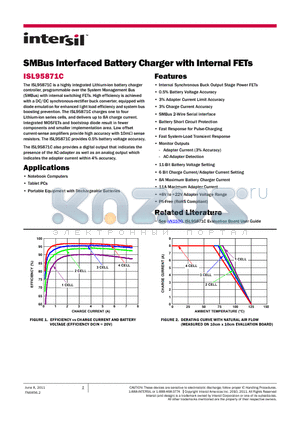 ISL95871C_11 datasheet - SMBus Interfaced Battery Charger with Internal FETs