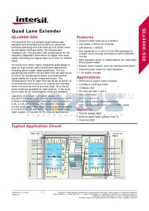 QLX4600SIQSR datasheet - Quad Lane Extender