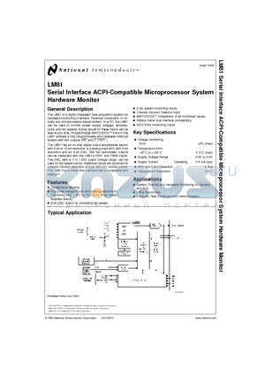 LM81CIMTX-32 datasheet - Serial Interface ACPI-Compatible Microprocessor System