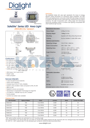 HZA8C2N datasheet - SafeSite^ Series LED Area Light