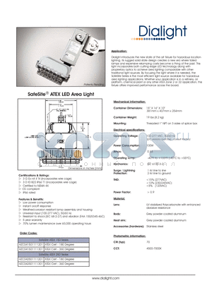 HZC041501111301 datasheet - SafeSite ATEX LED Area Light