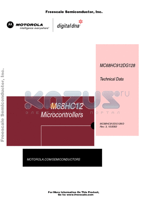 M68EVB912DG128 datasheet - Microcontrollers