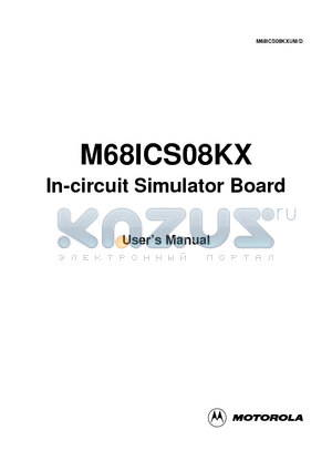 M68ICS08SOM datasheet - In-circuit Simulator Board