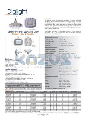 HZD3C9N datasheet - SafeSite^ Series LED Area Light