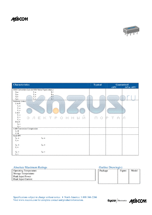 M6D-50 datasheet - DOUBLE-BALANCED MIXER