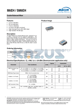 M6EH datasheet - Double-Balanced Mixer