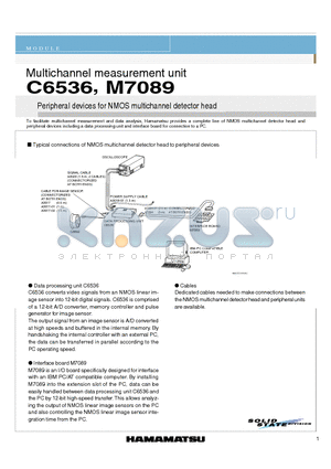 M7089 datasheet - Multichannel measurement unit