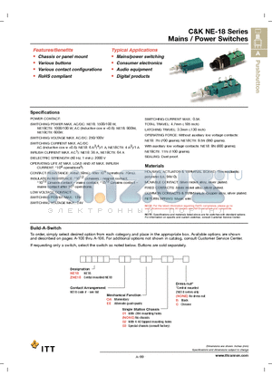 NE18EE datasheet - Mains / Power Switches