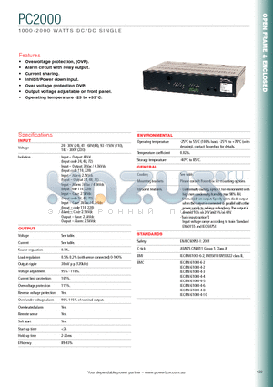 PC100024-24 datasheet - 1000-2000 WATTS DC/DC SINGLE