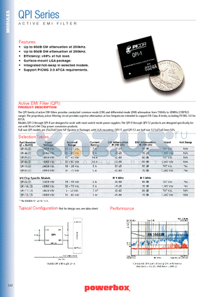 QPI-10L datasheet - ACTIVE EMI FILTER