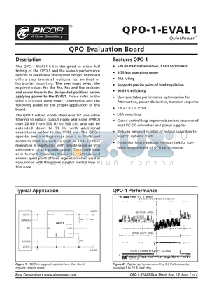 QPO-1-EVAL1 datasheet - QPO Evaluation Board
