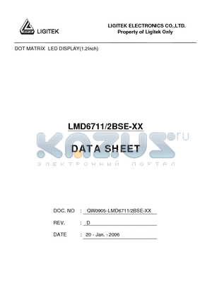 LMD6711-2BSE-XX datasheet - DOT MATRIX LED DISPLAY(1.2Inch)