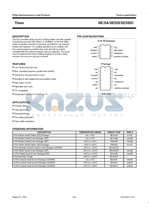 NE555D datasheet - Timer