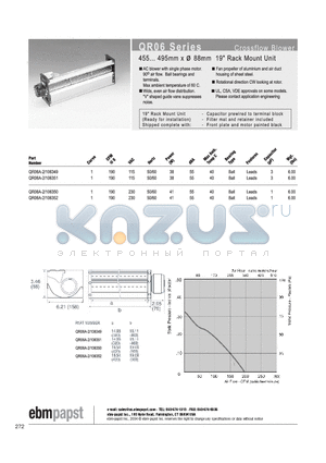 QR06A-2/106351 datasheet - Crossflow Blower