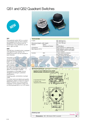 QS1 datasheet - Quadrant Switches