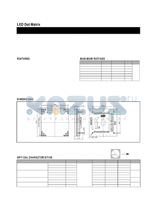 KLM-128LA-16A datasheet - LED Dot Matrix(module designed for light emitting display device)