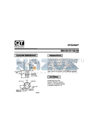 QSA158 datasheet - OPTOLOGIC