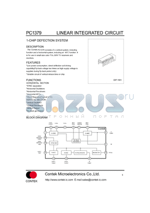 PC1379 datasheet - LINEAR INTEGRATED CIRCUIT