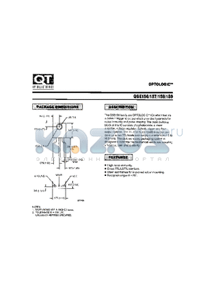 QSE156 datasheet - OPTOLOGIC