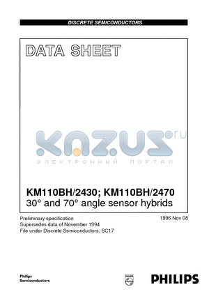 KM110BH2470 datasheet - 30` and 70` angle sensor hybrids