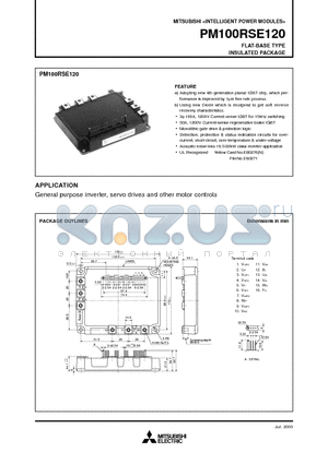 PM100RSE120_07 datasheet - FLAT-BASE TYPE INSULATED PACKAGE