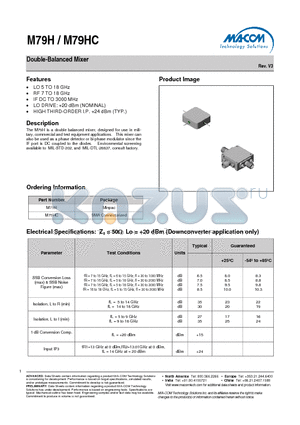 M79HC datasheet - Double-Balanced Mixer