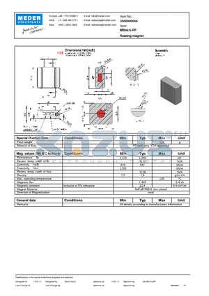 MS06-5-PP datasheet - MS Magnet