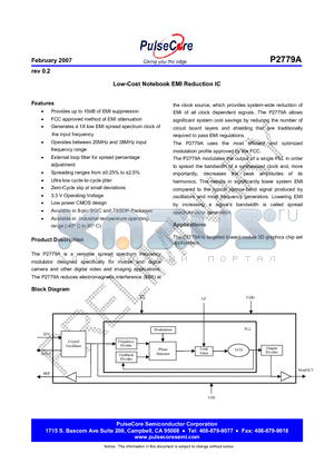 I2779AG-08-SR datasheet - Low-Cost Notebook EMI Reduction IC