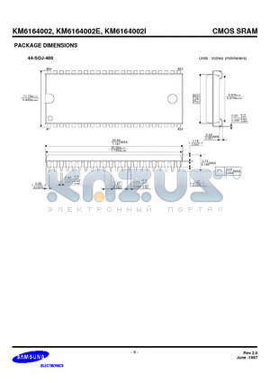 KM6164002E datasheet - CMOS SRAM