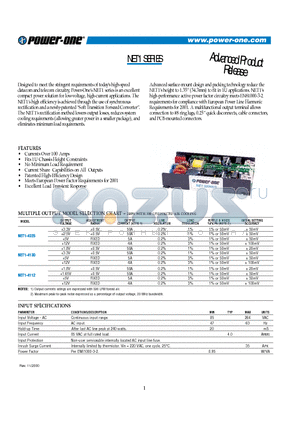 NET1 datasheet - Currents Over 100 Amps