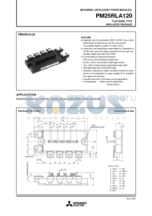 PM25RLA120_05 datasheet - FLAT-BASE TYPE INSULATED PACKAGE